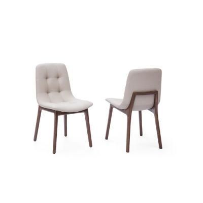 Hot Selling New Design Living Room Wooden PU Dining Chair