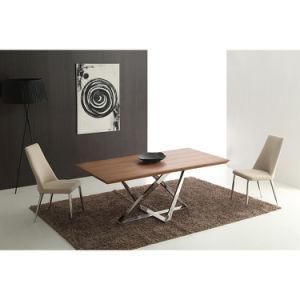 Fixed Restaurant MDF Venner Table Dining Room Furniture