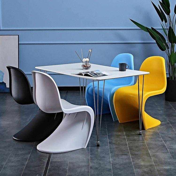 2022 Luxury Modern Chair in Polypropylene Outdoor Restaurant Cafe Plastic Chair Dining Room Set Dinner Chairs