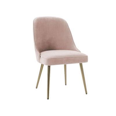 Dining Room Furniture Modern Wholesale Fabric Dining Chair Price with Golden Legs
