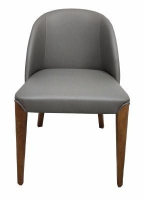 Hot Sale Solid Wood Leg Dining Chair PU Dining Furniture