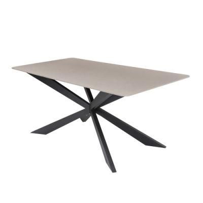Dining Table Set Tempered Glass Hotel Furniture