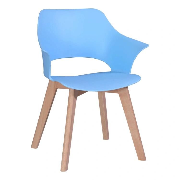 2022 Colorful Modern Restaurant Kitchen Cafe Design Sillas Plasticas Chaise Stackable Dining Plastic Chair