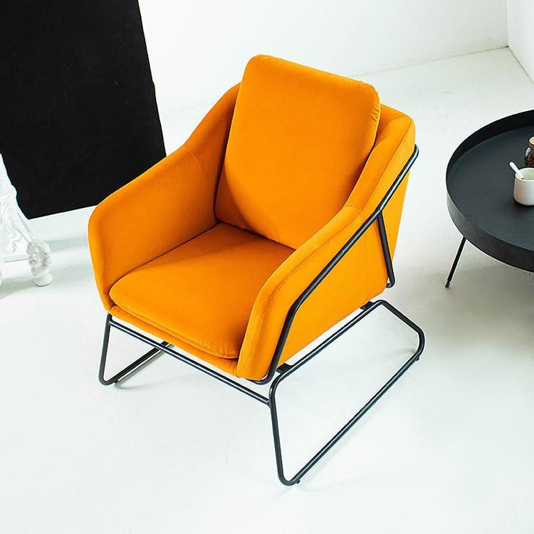 Orange Home Office Hotel Armchair Sofa