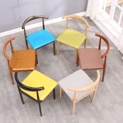 Hotel Chair Furniture Manufacturer Living Room Leisure Chair Sillas Italianas Restaurante Chair with Metal Frame