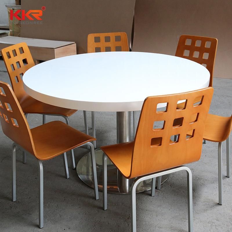 Artificial Stone Modern Dining Table Top Roundness Big Marble Bar Tables and Tops