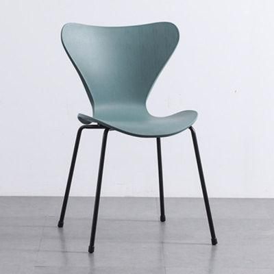 Modern Design Home Furniture Comfortable Beautiful Metal Leg Plastic Dining Chair