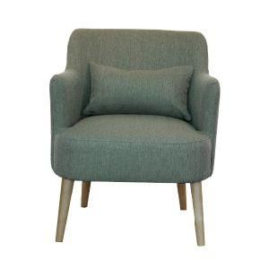 Hot Sale Cheap Price Wooden Arm Chair with Pillow