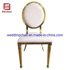 Big Size Round Back Stainless Steel Dining Chair