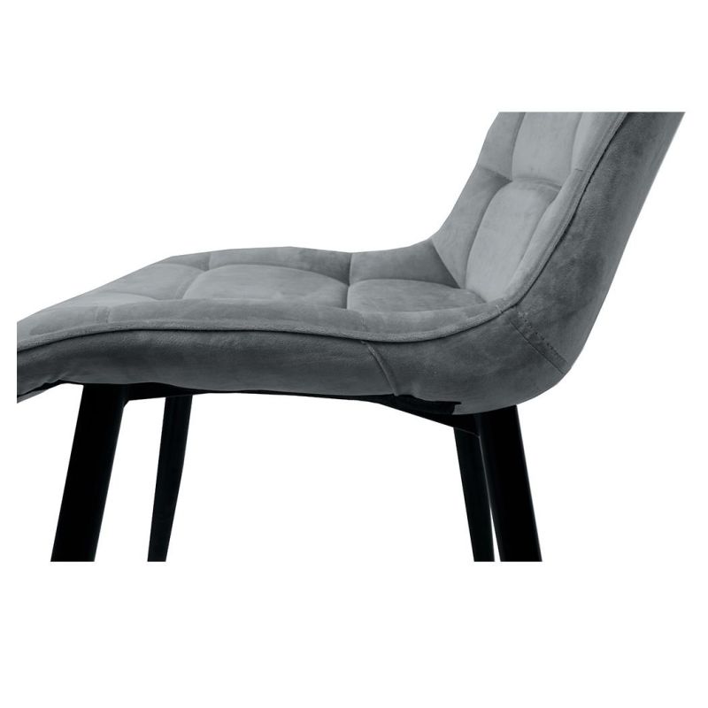 Chaise Decoration Siege Large Pied De Chaise En Metal Cuir De Qualite Rembourre Velours Chaise Salle a Manger