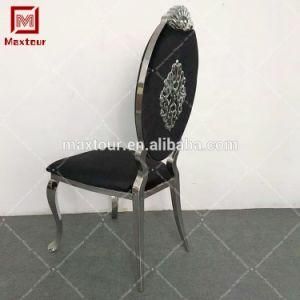 Luxury Silver Stainless Steel Frame Dining Chair