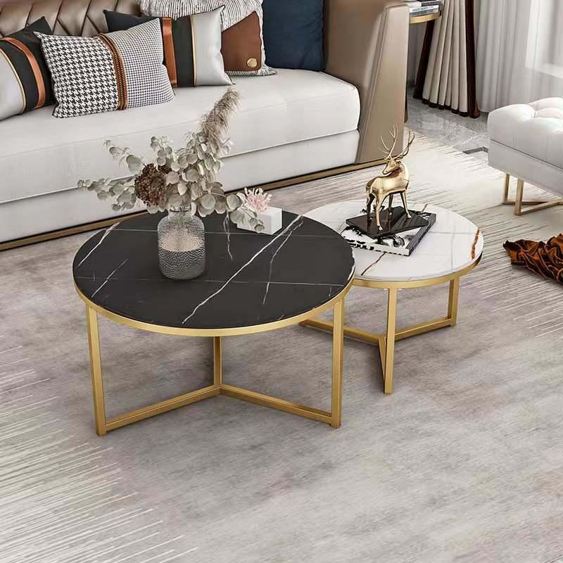 High-Quality Artificial Manufacturing Fashionable Multi Color Customization Marble Coffee Table