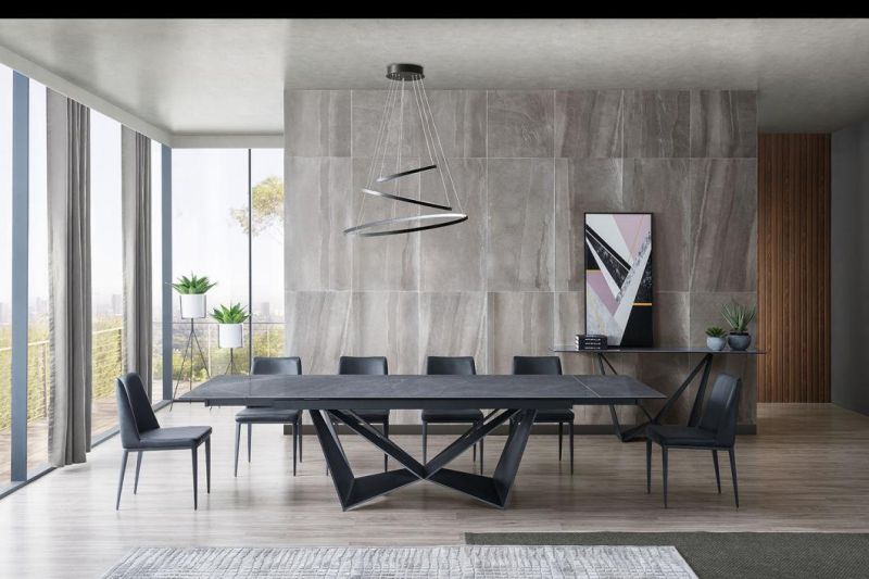 Italy Design Marble Top Metal Frame Coffee Table CT718