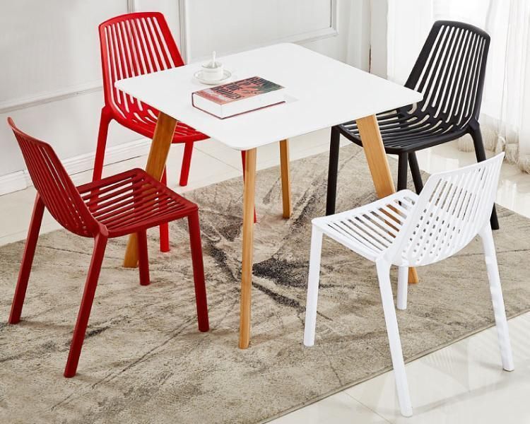 China Factory Wholesale Outdoor Furniture Garden Rattan Modern Stackable Cheap Price Polypropylene PP Plastic Chairs for Sale