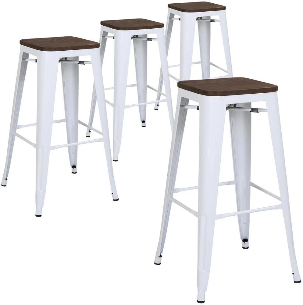 Wholesale Stackable Outdoor Retro Replica Bar Pub Cast Iron Steel Stool