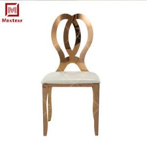 Wedding Event Gold Stainless Steel Chair Wedding Luxury Dining Chair