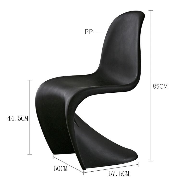 2022 Luxury Modern Chair in Polypropylene Outdoor Restaurant Cafe Plastic Chair Dining Room Set Dinner Chairs