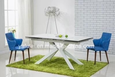 Customized Ceramic Dining Table OEM Extension Living Room Furniture