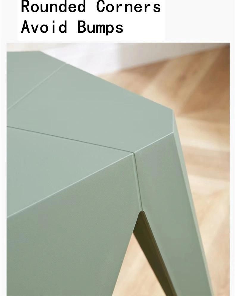 Home Furniture Simple Leisure Square Stools Colorful Stacking Plastic Stool