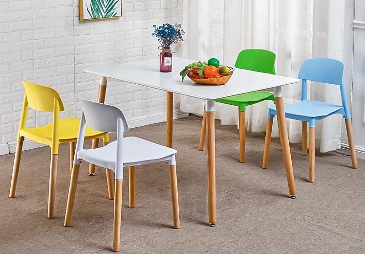 Modern Commercial Adult Stackable Strong Hard Plastic Chair Dinner Chairs Without Arms