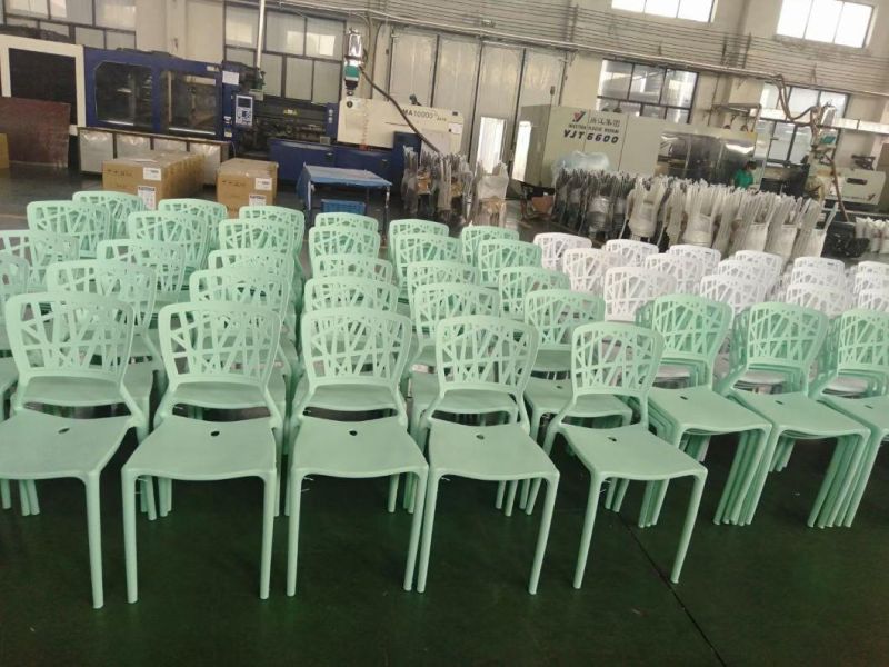 China High Quality Back Breathable Colorful Dining Stackable Plastic Chairs