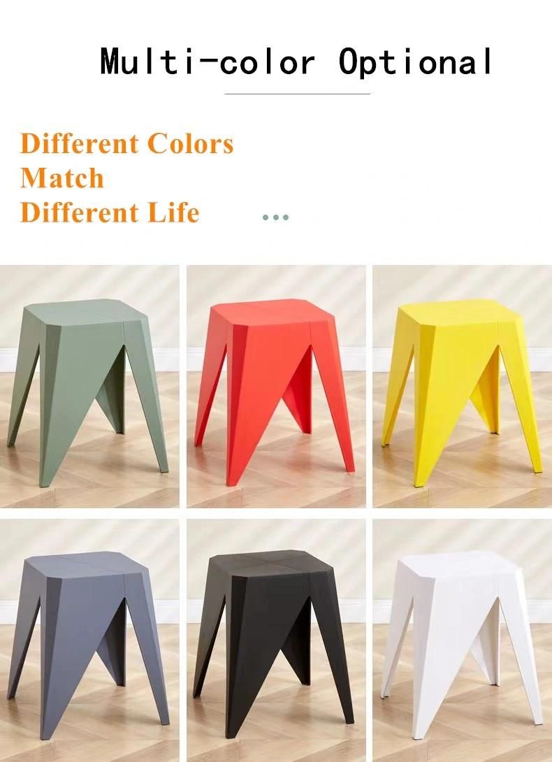 Colorful New Hot Sale Indoor Home Furniture Chairs Plastic Stools
