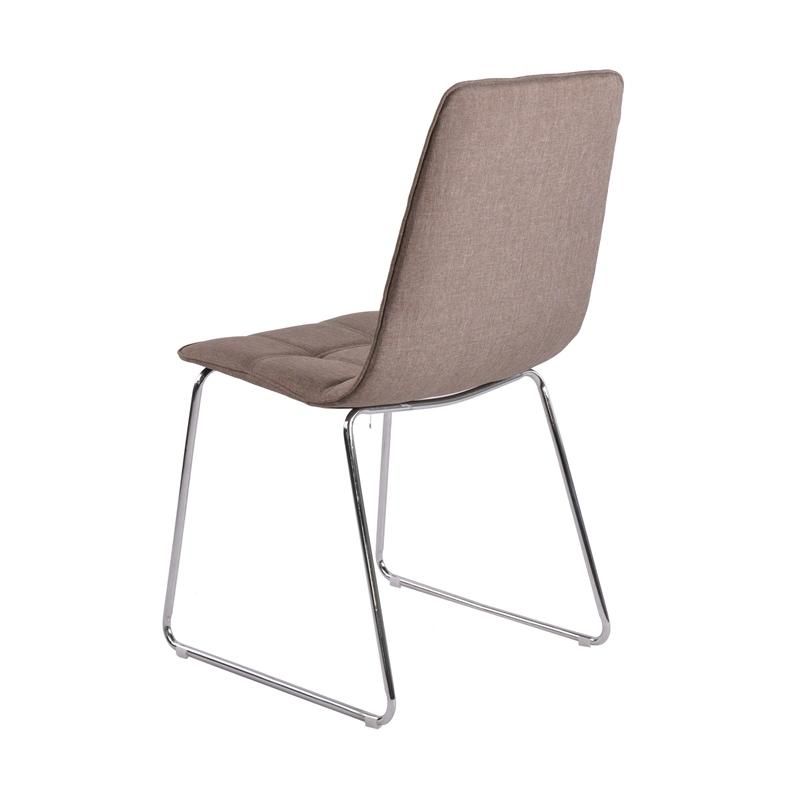 Dining Room Furniture Nordic Black Leg Restaurant Upholstery Fabric Modern Red Dining Chairs