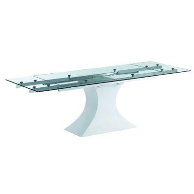 Customized Extend Metal Furniture Luxury Dining Table Set