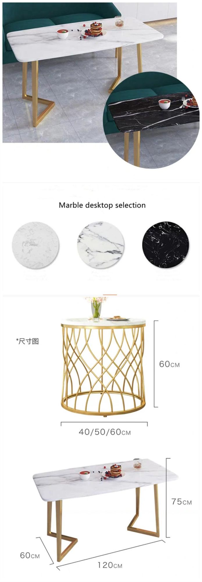 Wooden Stainless Steel Sofa Dining Table Set Cafe Shop Restaurant Chair Dining Room Furniture Sets