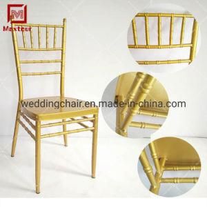 High Quality Gold Metal Tiffany Chiavari Chair Made of China Factory