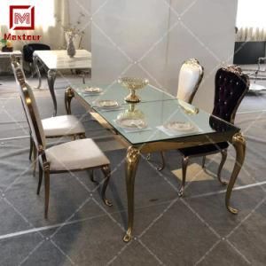 Luxury Royal Stainless Steel Dining Table for Wedding