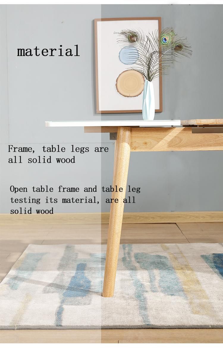 Extension De La Mesa Comedor Wood Dining Room Sets Table a Manger Complet Dinning Table Modern Foldable Dining Table