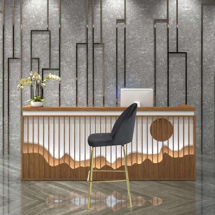Factory Modern Industrial Bar Comfortable Velvet Bar Chair