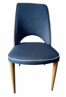 Wooden Grain Dining Chair Fabric Dining Furniture Made in China