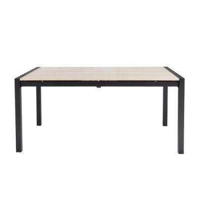 Factory Modern Metal Dining Table with Melamine