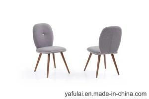 Simple Design Round PU Solid Wood Dining Chair