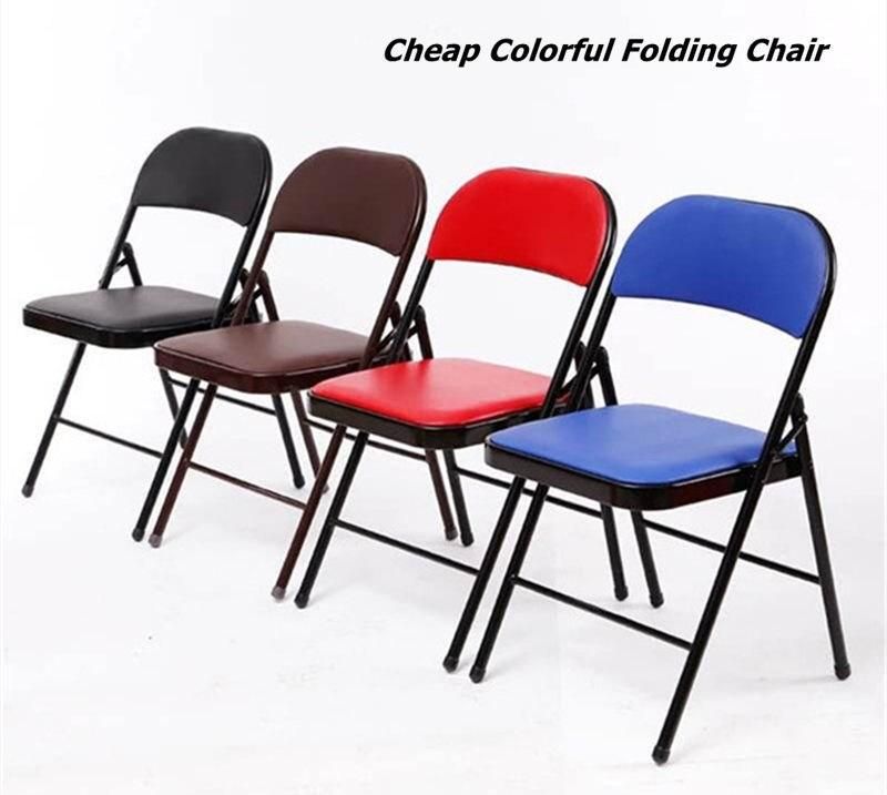 Plastic Sponge Metal Frame Commercial Garden Outdoor Events Folding Chair