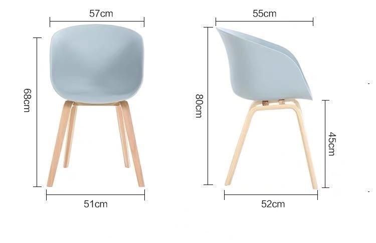 Restaurant Furniture Colorful Metal Legs Cheap Plastic Dining Chair