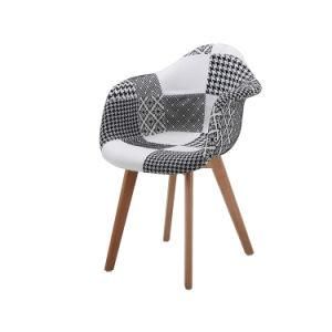 Nordic PP Seat Wooden Legs Dining Living Room Chair