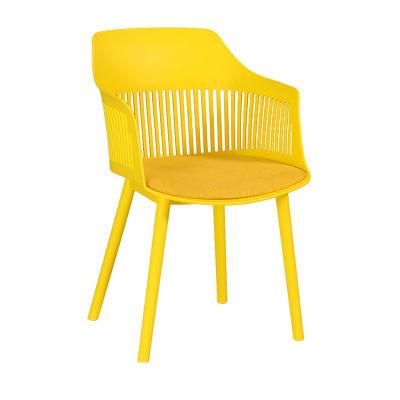 High Quality Portable Highchair Baby Feeding Kids Plastic Chair with Metal Leg