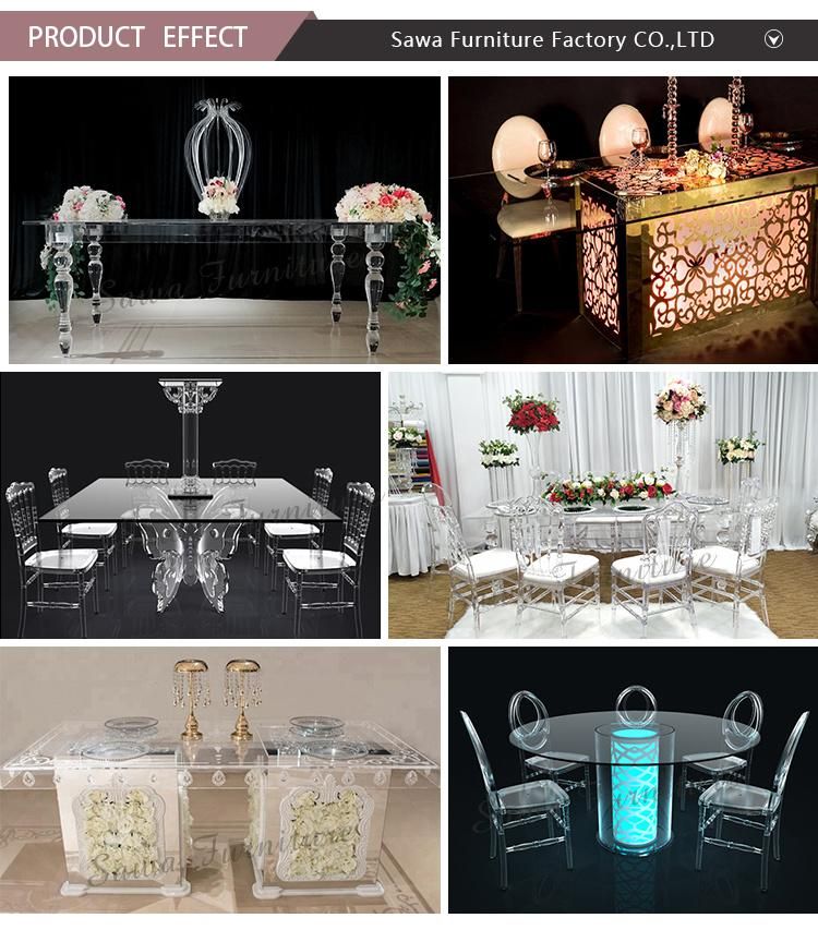 Wholesale Wedding Banquet Modern Transparent Acrylic Clear Chair