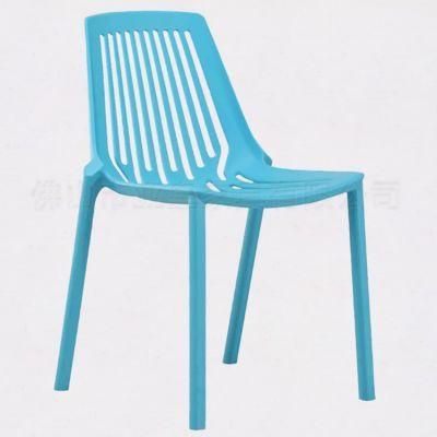 Outdoor Beach Stackable Advertising Chair Durable Modern Bistro Restaurant Plastic Dining Chair