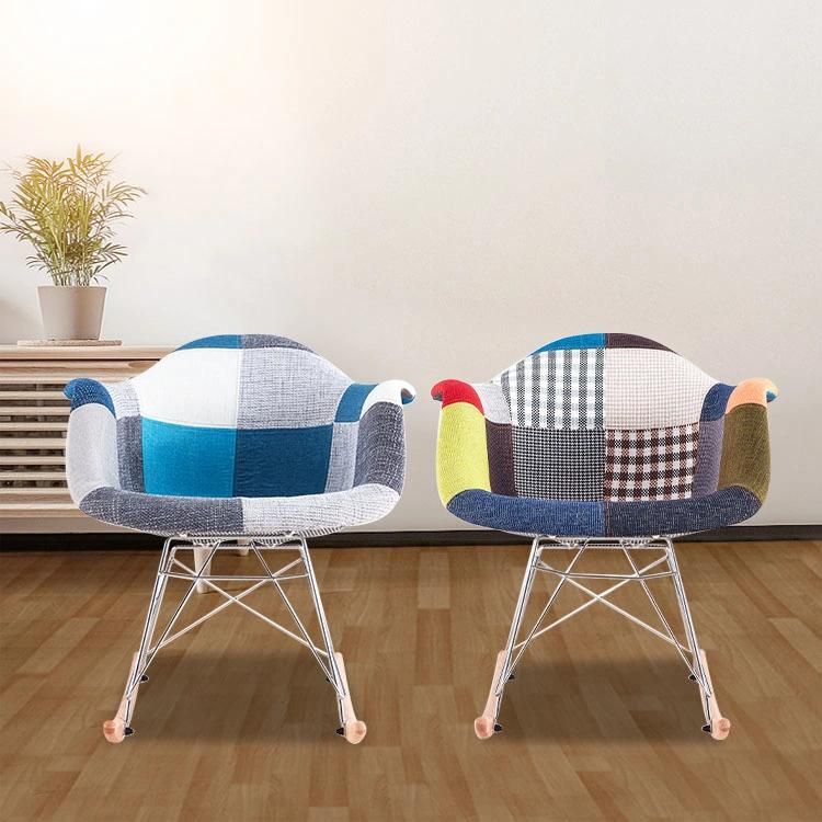 Wholesale Dining Chair Modern Hotel Fabric Chair Luxury Velvet Dining Chair with Metal Leg