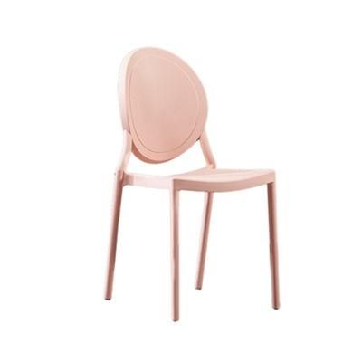 Plastic Design Accent Fashion Nordic Living Room PP Chaise Luxury Pink Dining Chair