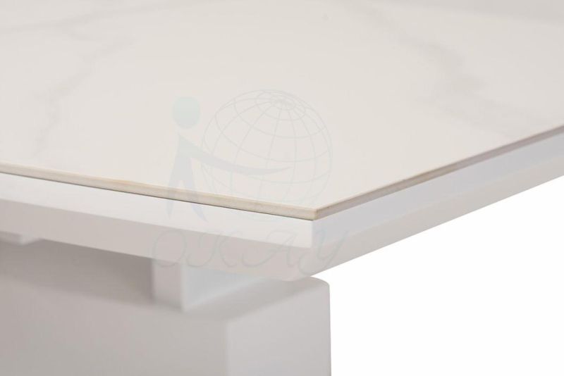 Large Heavy Luxury Marble Top Dining Room Table Nordic Big Long Modern MDF Extendable Ceramic Kitchen Dining Table Sets