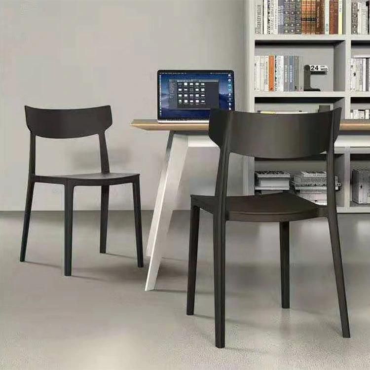 High Quality Best Price Dining Room Furniture Stackable Dining Chairs PP Plastic Chair