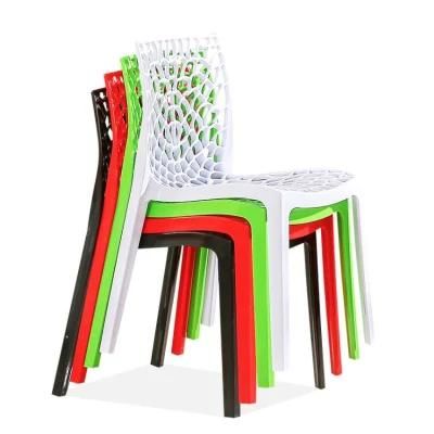 Fashion Furniture Chair for out Door Italian Style Stacking Dinner Chairs in Polypropylene