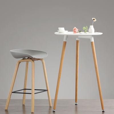 Wholesale Modern Portable Bar Furniture High Top Wooden Bar Cocktail Table