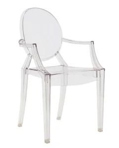 Modern Outdoor Furniture Transparent Ghost Acrylic Dining Chair Outdoor Dining Chair