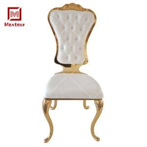 New Product High Quality Banquet Stainless Steel Dining Chairs for Wedding